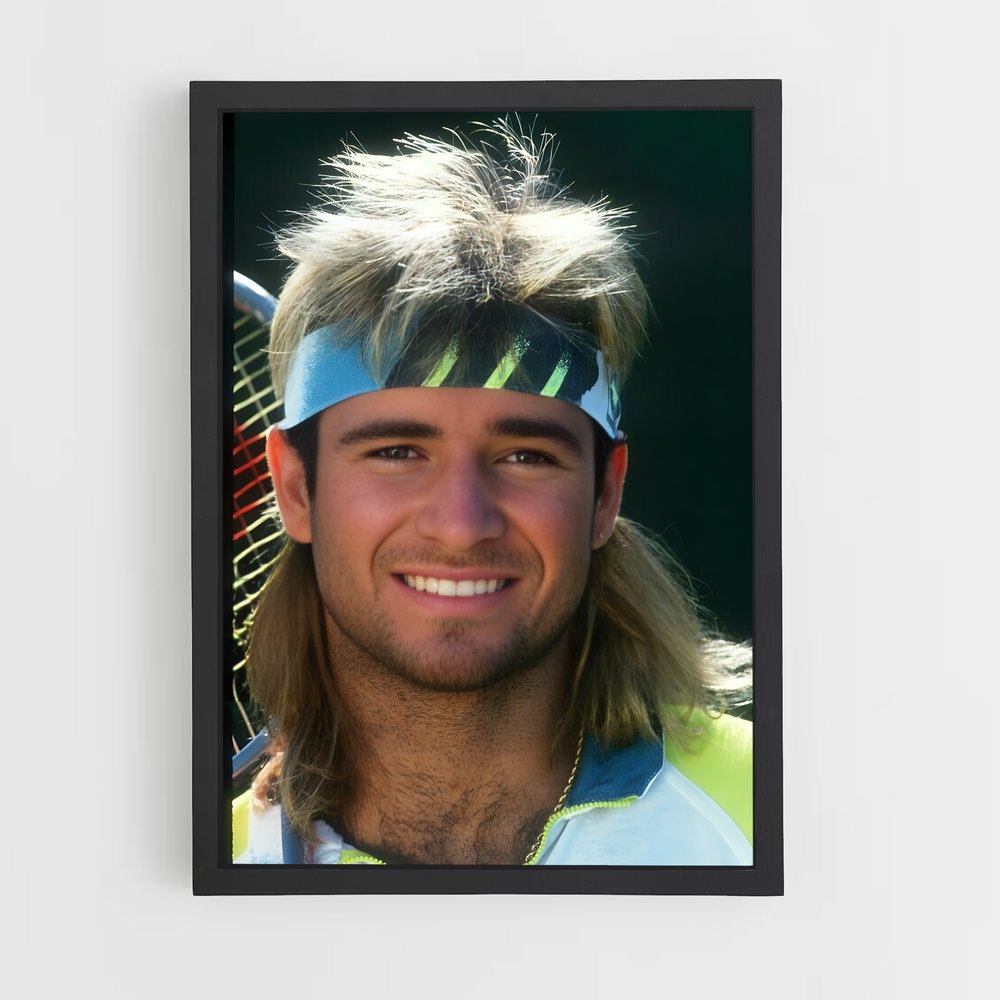 Poster Agassi Legend – affiche Tennis (vue 2)